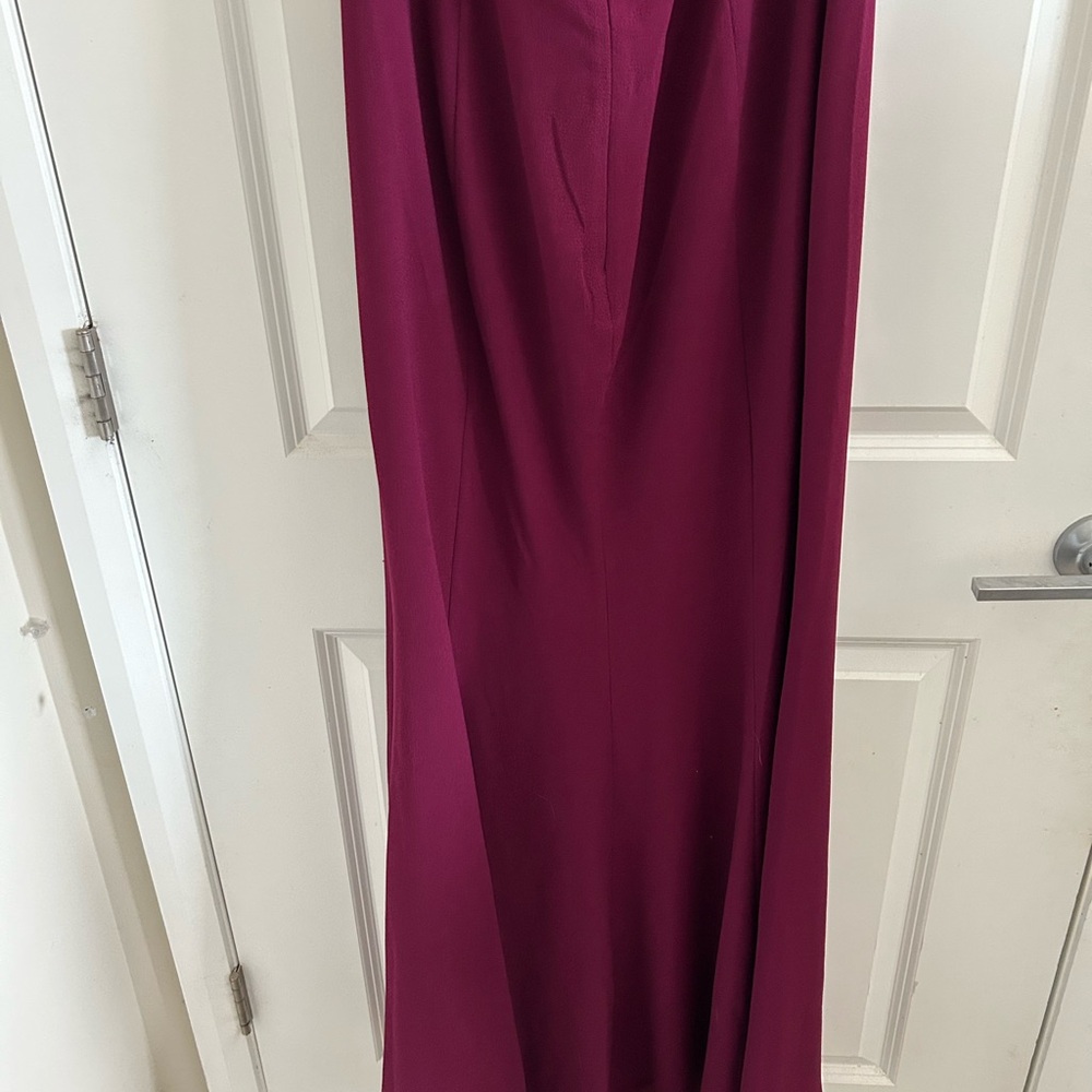 Dress the Population Backless Plum Gown - Picture 8 of 14